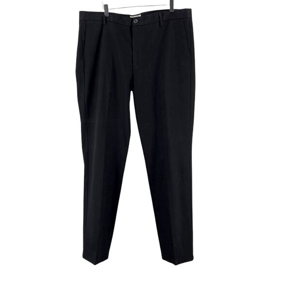DOCKERS Men’s Black Slim Fit Casual Dress Trouser Pants